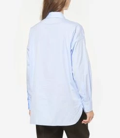 MAISON STANDARDS Chemise Linda Coton Bleu -Majestic Filatures shop maiso look20221110 74