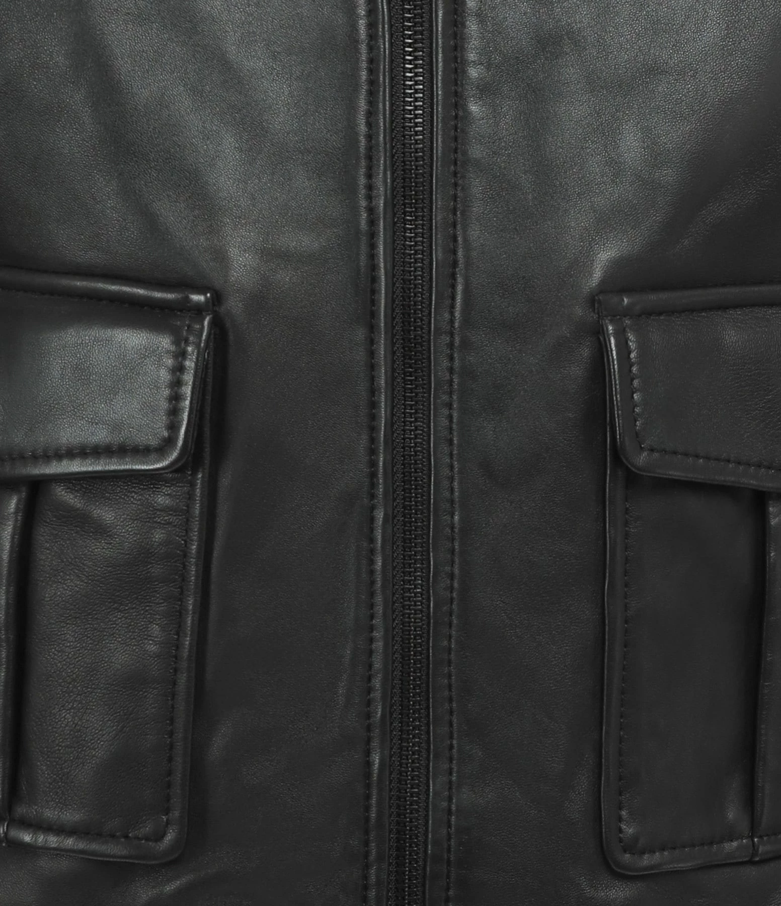 MAISON STANDARDS Blouson Cuir Noir 2 MAISON STANDARDS Blouson Cuir Noir – Image 2