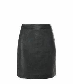 MAISON STANDARDS Jupe Cuir Noir