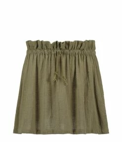 MAISON SAINT JULIEN Jupe Alexandrie Coton Kaki
