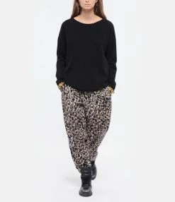 MAJESTIC FILATURES Pull Col Bateau Cachemire Noir -Majestic Filatures shop majes look20210825 282