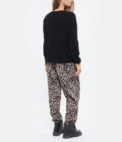 MAJESTIC FILATURES Pull Col Bateau Cachemire Noir -Majestic Filatures shop majes look20210825 287