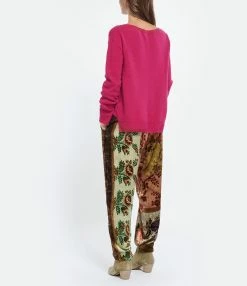 MAJESTIC FILATURES Pull Col Bateau Laine Cachemire Grenat -Majestic Filatures shop majes look20220801 86