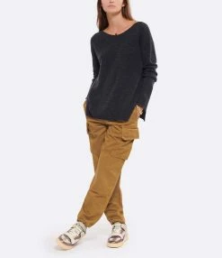 MAJESTIC FILATURES Pull Col Bateau Laine Cachemire Anthracite Chiné 8 MAJESTIC FILATURES Pull Col Bateau Laine Cachemire Anthracite Chiné -Majestic Filatures shop majes look20220802 505