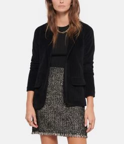 MAJESTIC FILATURES Veste Blazer Coton Noir -Majestic Filatures shop majes look20220831 249