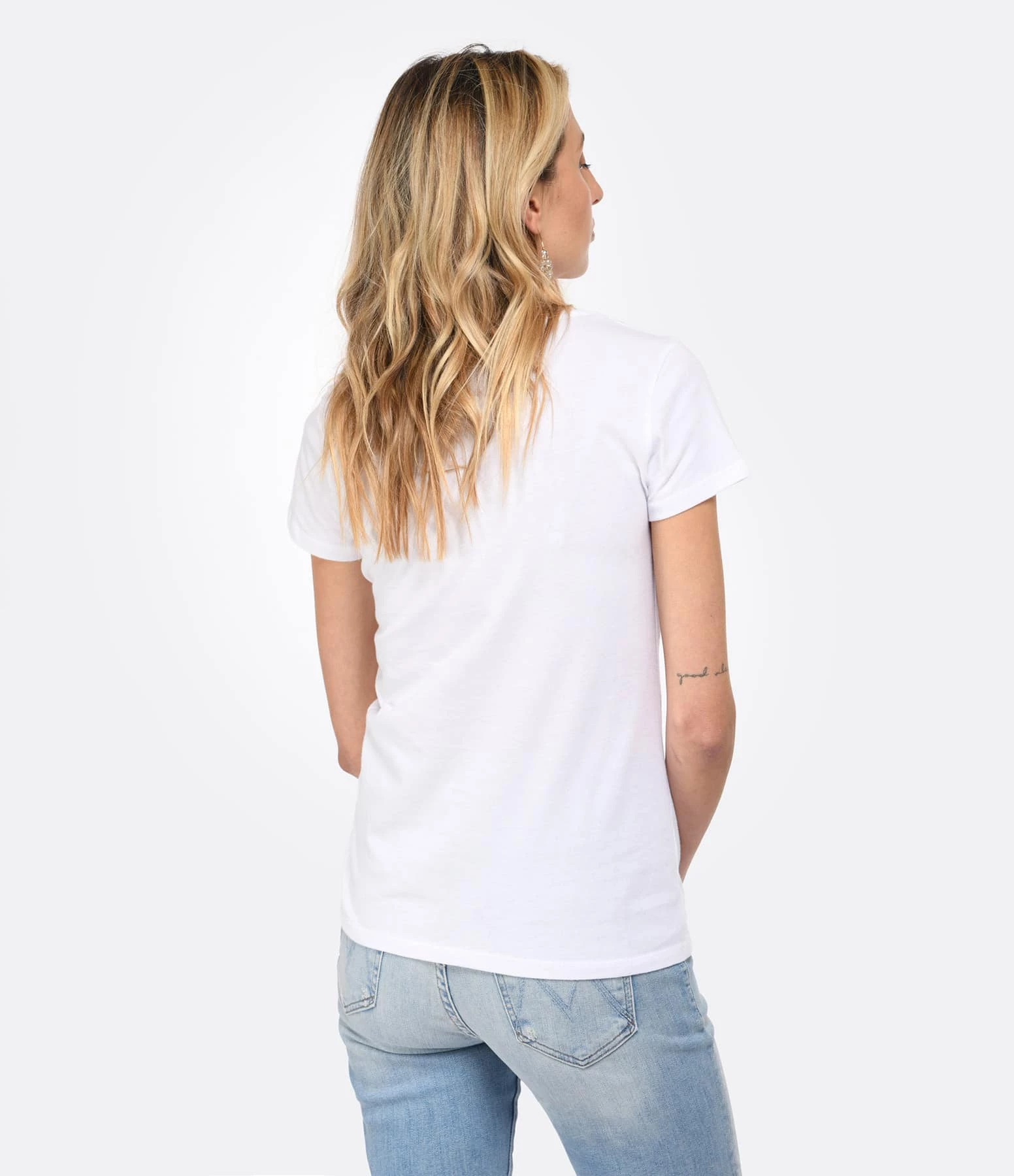 MAJESTIC FILATURES Tee-shirt Jamie Col Rond Coton Blanc 4 MAJESTIC FILATURES Tee-shirt Jamie Col Rond Coton Blanc – Image 4