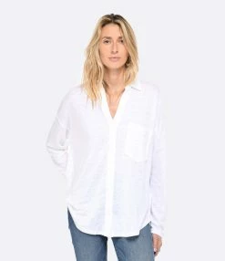 MAJESTIC FILATURES Chemise Lin Blanc 7 MAJESTIC FILATURES Chemise Lin Blanc -Majestic Filatures shop majes look20230111 534