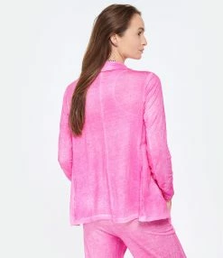 MAJESTIC FILATURES Veste Lin Flamingo -Majestic Filatures shop majes look20230126 8