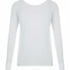 MAJESTIC FILATURES Tee-shirt Manches Longues Col Bateau Blanc