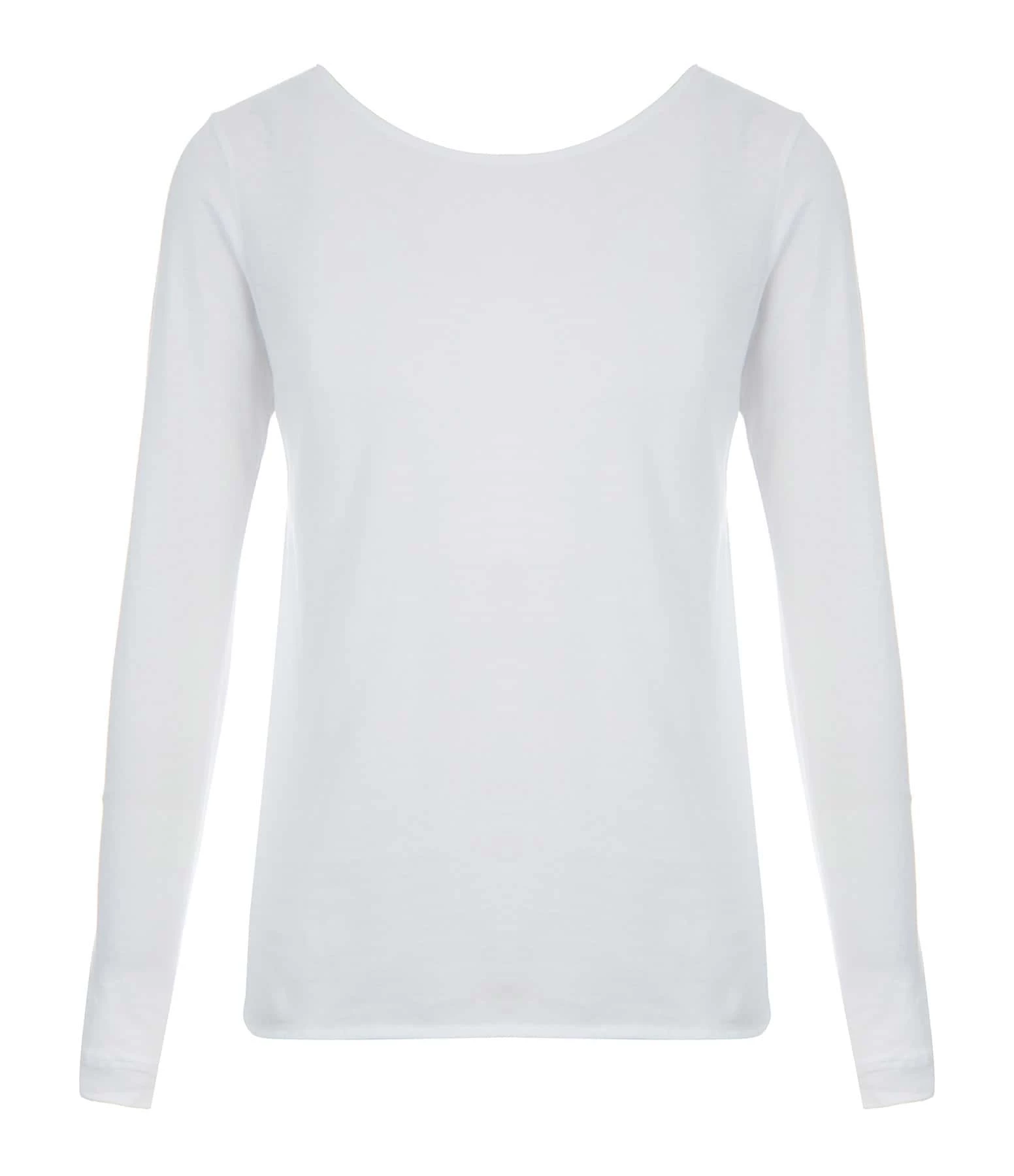 MAJESTIC FILATURES Tee-shirt Manches Longues Col Bateau Blanc 1 MAJESTIC FILATURES Tee-shirt Manches Longues Col Bateau Blanc
