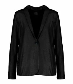 MAJESTIC FILATURES Veste Blazer Métallique Noir