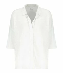 MAJESTIC FILATURES Chemise Lin Blanc