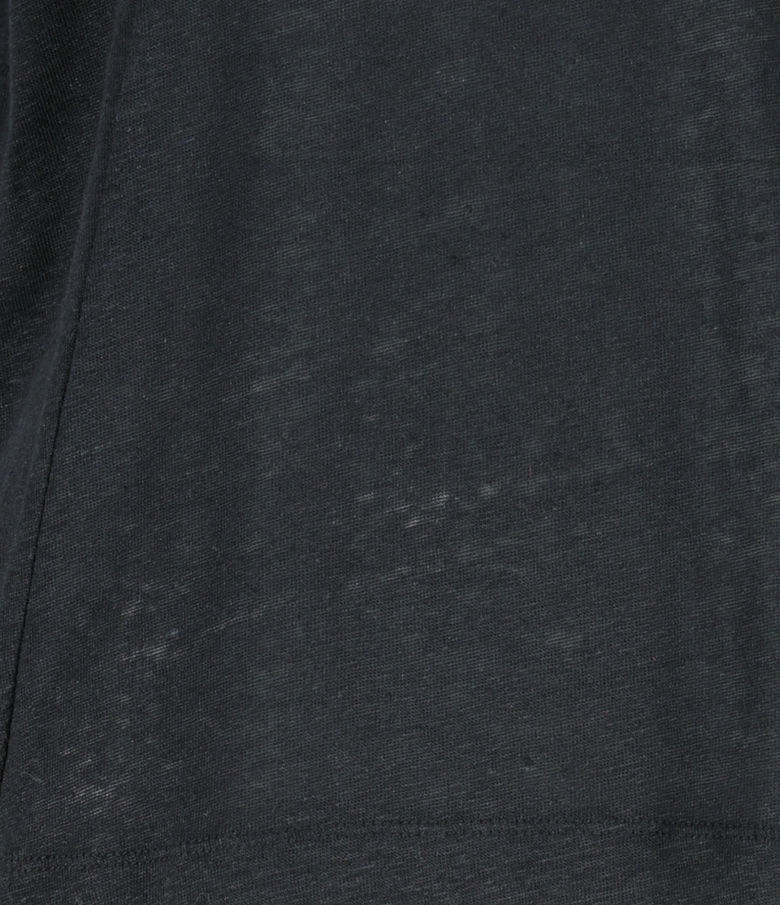 MAJESTIC FILATURES Tee-shirt Col Rond Lin Noir 2 MAJESTIC FILATURES Tee-shirt Col Rond Lin Noir – Image 2