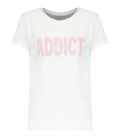 MAJESTIC FILATURES Tee-shirt Coton Addict Rose Fluo