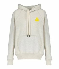 MARANT ÉTOILE Sweatshirt Malibu Coton Écru Jaune