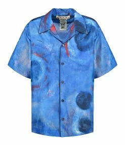 Marni Chemise Soie Cobalt
