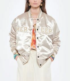 MERCER Veste Bomber Varsity Satin Sable -Majestic Filatures shop merce look20220309 207