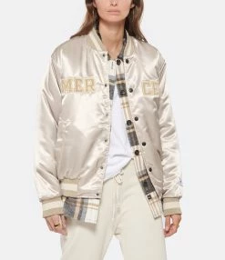 MERCER Veste Bomber Varsity Satin Sable -Majestic Filatures shop merce look20220830 749