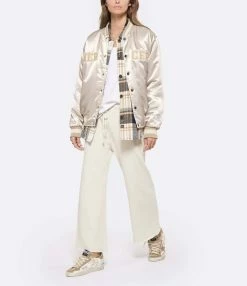 MERCER Veste Bomber Varsity Satin Sable -Majestic Filatures shop merce look20220830 751