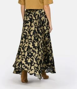 Mes Demoiselles Jupe Ainara Noir Beige -Majestic Filatures shop mesde look20221206 436