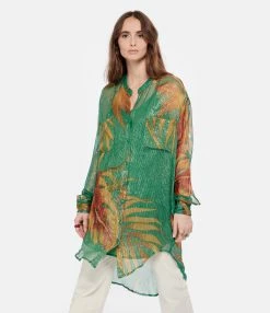 Mes Demoiselles Chemise Phoebe Imprimé Palmiers 7 Mes Demoiselles Chemise Phoebe Imprimé Palmiers -Majestic Filatures shop mesde look20221222 235