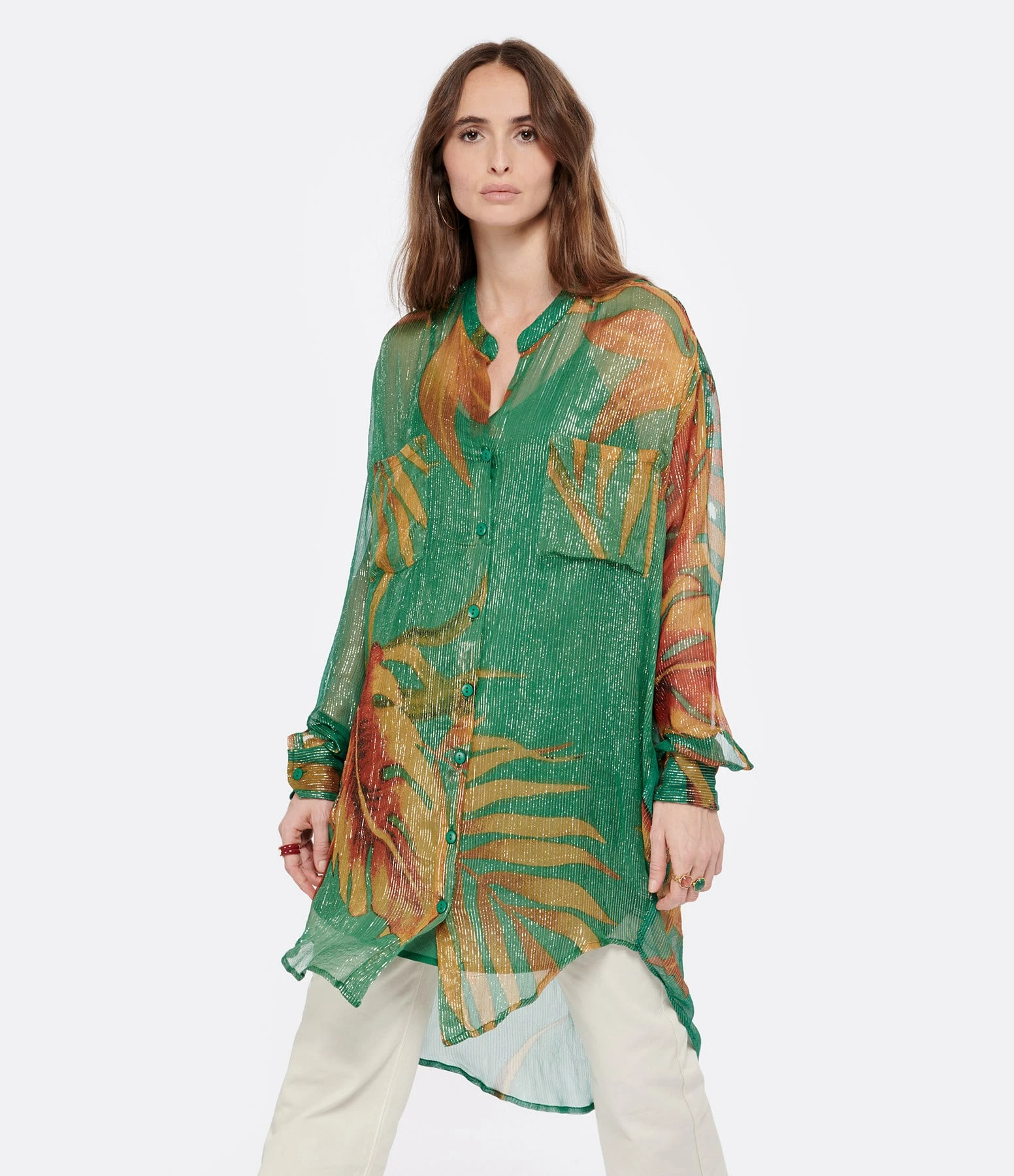 Mes Demoiselles Chemise Phoebe Imprimé Palmiers 3 Mes Demoiselles Chemise Phoebe Imprimé Palmiers – Image 3