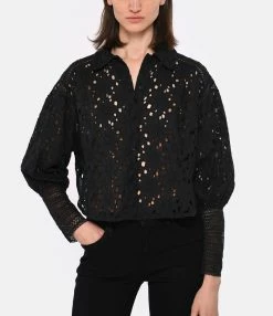 Mes Demoiselles Chemise Loretta Coton Noir 7 Mes Demoiselles Chemise Loretta Coton Noir -Majestic Filatures shop mesde look20230223 73