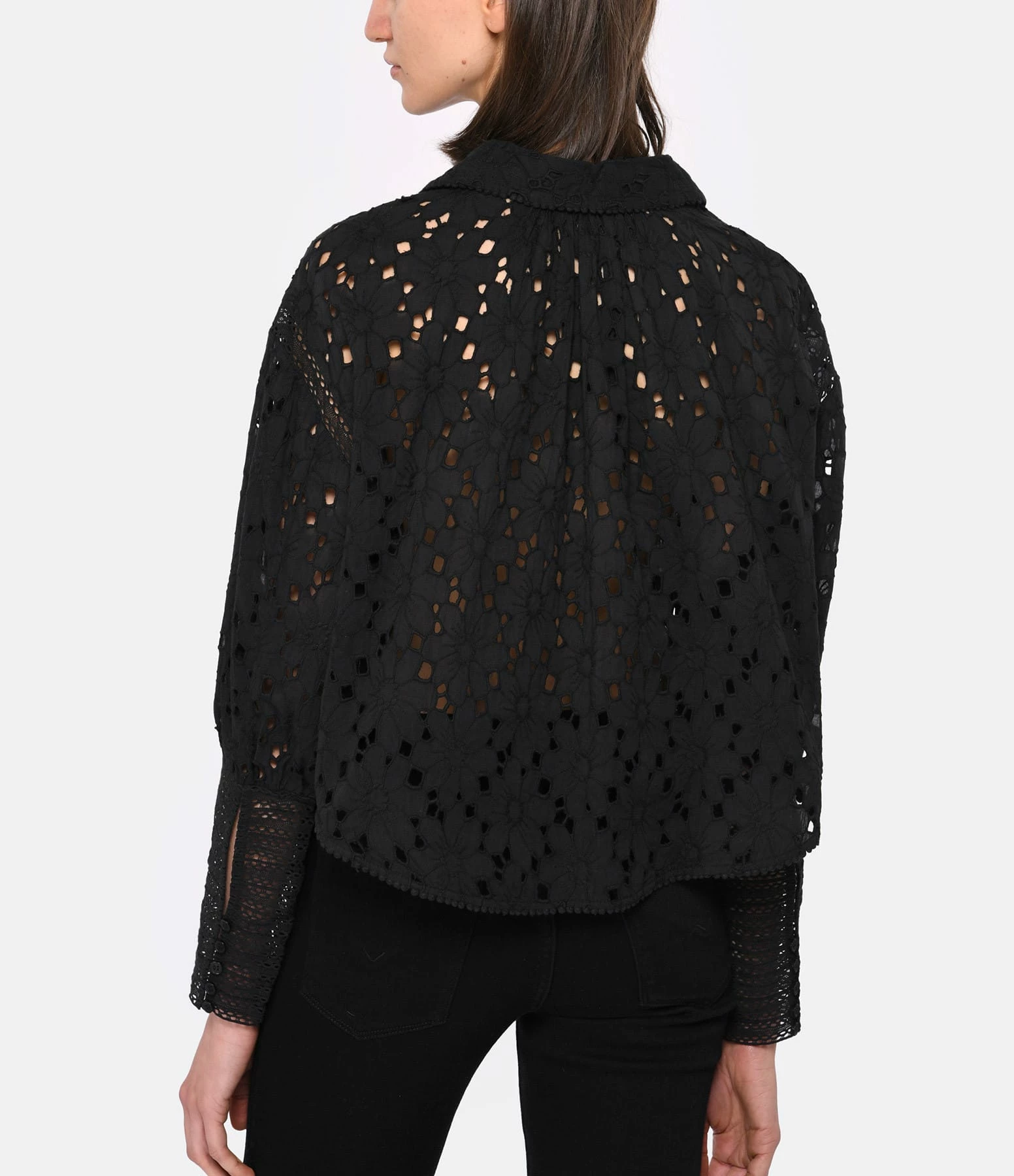 Mes Demoiselles Chemise Loretta Coton Noir 5 Mes Demoiselles Chemise Loretta Coton Noir – Image 5