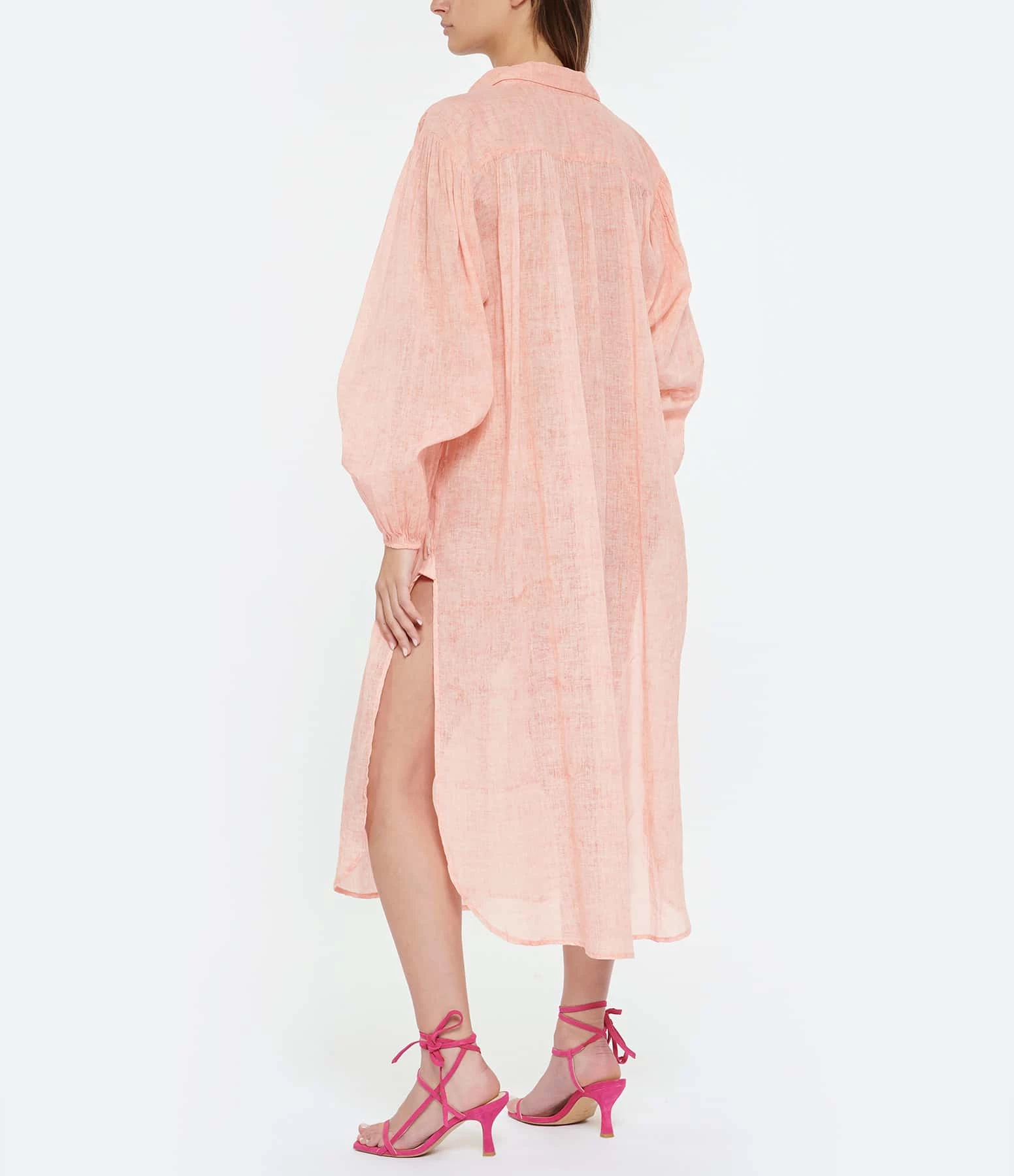 Mes Demoiselles Chemise Longue Diane Coton Rose 4 Mes Demoiselles Chemise Longue Diane Coton Rose – Image 4