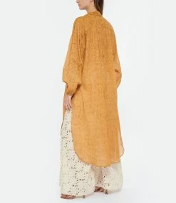 Mes Demoiselles Chemise Longue Diane Coton Abricot 7 Mes Demoiselles Chemise Longue Diane Coton Abricot -Majestic Filatures shop mesde look20230228 342