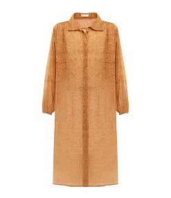 Mes Demoiselles Chemise Longue Diane Coton Abricot