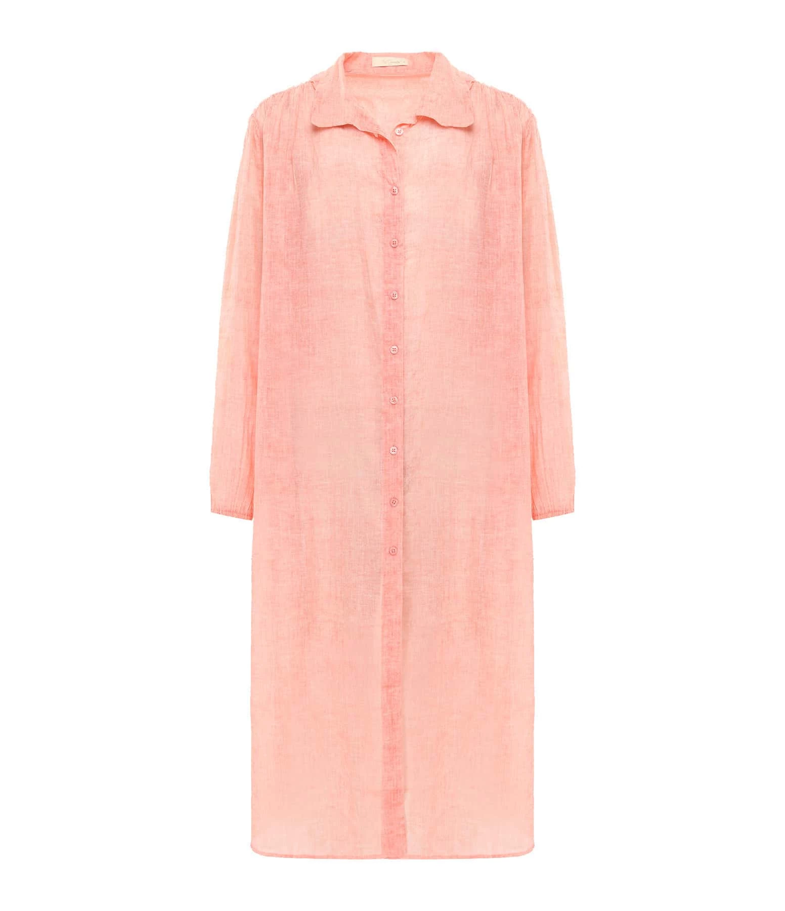 Mes Demoiselles Chemise Longue Diane Coton Rose 1 Mes Demoiselles Chemise Longue Diane Coton Rose