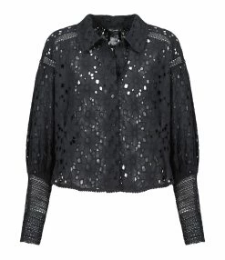 Majestic Filatures shop 20 Mes Demoiselles Chemise Loretta Coton Noir