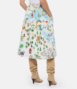 MIRA MIKATI Jupe Coton Multicolore -Majestic Filatures shop miras look20220706 490