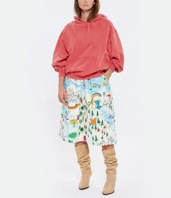 MIRA MIKATI Jupe Coton Multicolore -Majestic Filatures shop miras look20220706 72