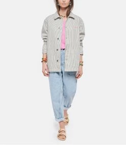 Maison Labiche Veste Unisexe Paradisio Denim Écru -Majestic Filatures shop mlabi look20220322 226
