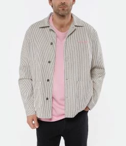 Maison Labiche Veste Unisexe Paradisio Denim Écru -Majestic Filatures shop mlabi look20220425 759