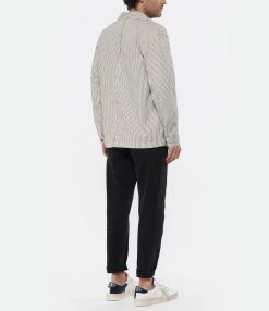 Maison Labiche Veste Unisexe Paradisio Denim Écru -Majestic Filatures shop mlabi look20220425 763