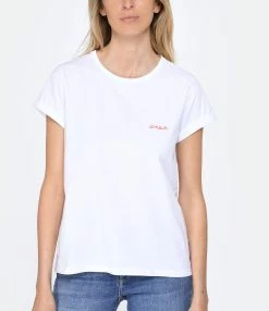 Maison Labiche Tee-shirt Poitou Amour Coton Bio Blanc -Majestic Filatures shop mlabi look20230215 72