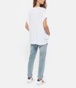 MARGAUX LONNBERG Tee-shirt Marlow Blanc 8 MARGAUX LONNBERG Tee-shirt Marlow Blanc -Majestic Filatures shop mlonn look20190718 382