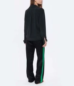 MARGAUX LONNBERG Chemise Alma Soie Noir 9 MARGAUX LONNBERG Chemise Alma Soie Noir -Majestic Filatures shop mlonn look20220201 344