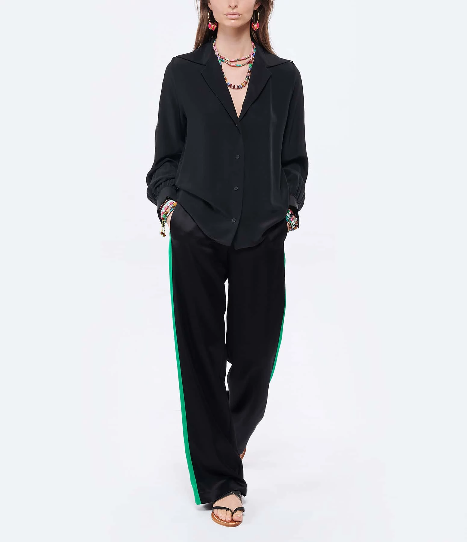 MARGAUX LONNBERG Chemise Alma Soie Noir 4 MARGAUX LONNBERG Chemise Alma Soie Noir – Image 4