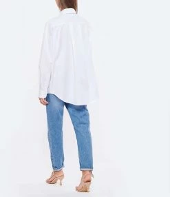 MARGAUX LONNBERG Chemise Wenders Coton Blanc -Majestic Filatures shop mlonn look20220719 286