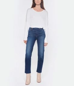 MARGAUX LONNBERG Tee-shirt Ines Blanc -Majestic Filatures shop mlonn look20221102 309