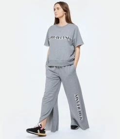 MM6 Maison Margiela Tee-shirt Coton Gris Foncé -Majestic Filatures shop mm6s5 look20230131 239