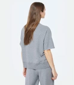 MM6 Maison Margiela Tee-shirt Coton Gris Foncé -Majestic Filatures shop mm6s5 look20230131 242