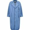 MM6 Maison Margiela Veste Longue Denim Coton Bleu