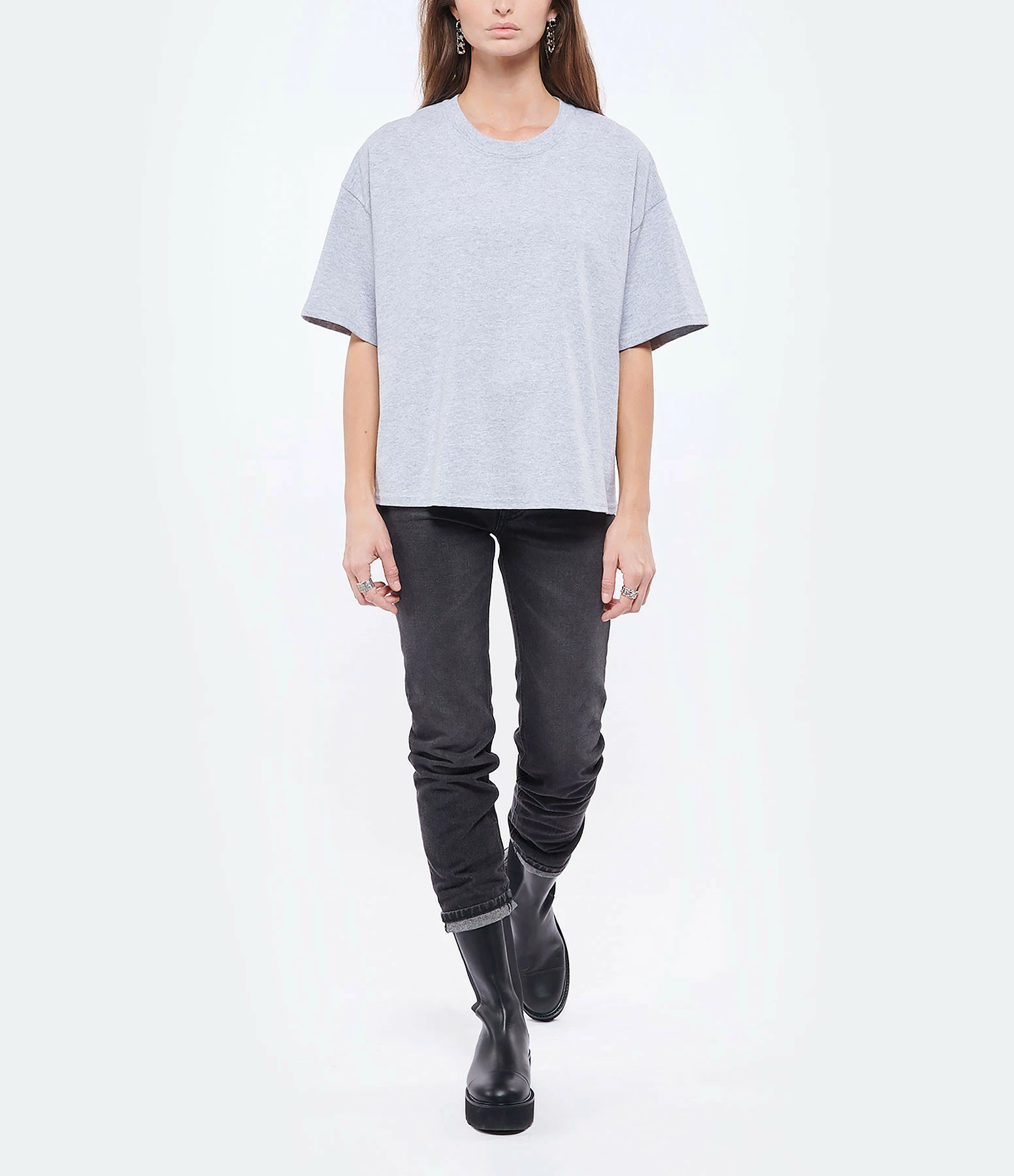 Modetrotter Tee-shirt Chris Coton Gris 4 Modetrotter Tee-shirt Chris Coton Gris – Image 4