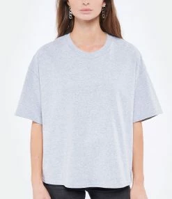 Modetrotter Tee-shirt Chris Coton Gris 7 Modetrotter Tee-shirt Chris Coton Gris -Majestic Filatures shop modet look20211013 77