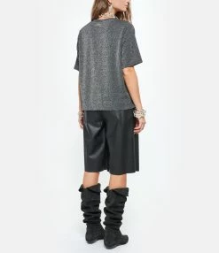 Momoni Tee-shirt Iora Gris -Majestic Filatures shop momon look20210706 142 1 1